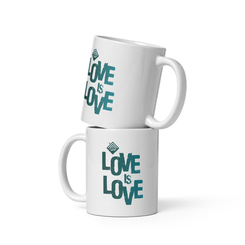 Love is Love: White glossy mug